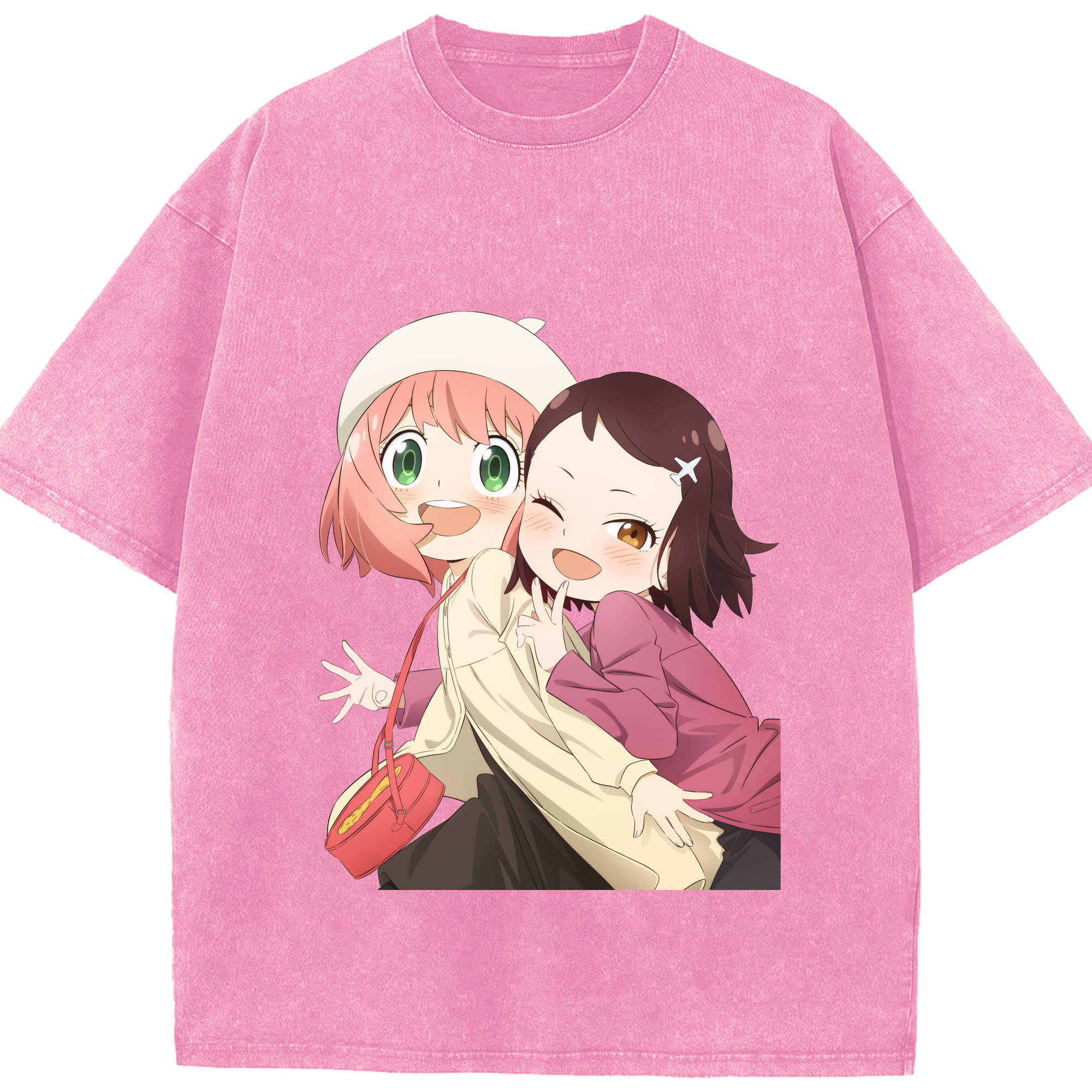 （画像用） SPY×FAMILY间谍家家酒 綿100% ヴィンテージ風 半袖Tシャツ（フロントプリント）